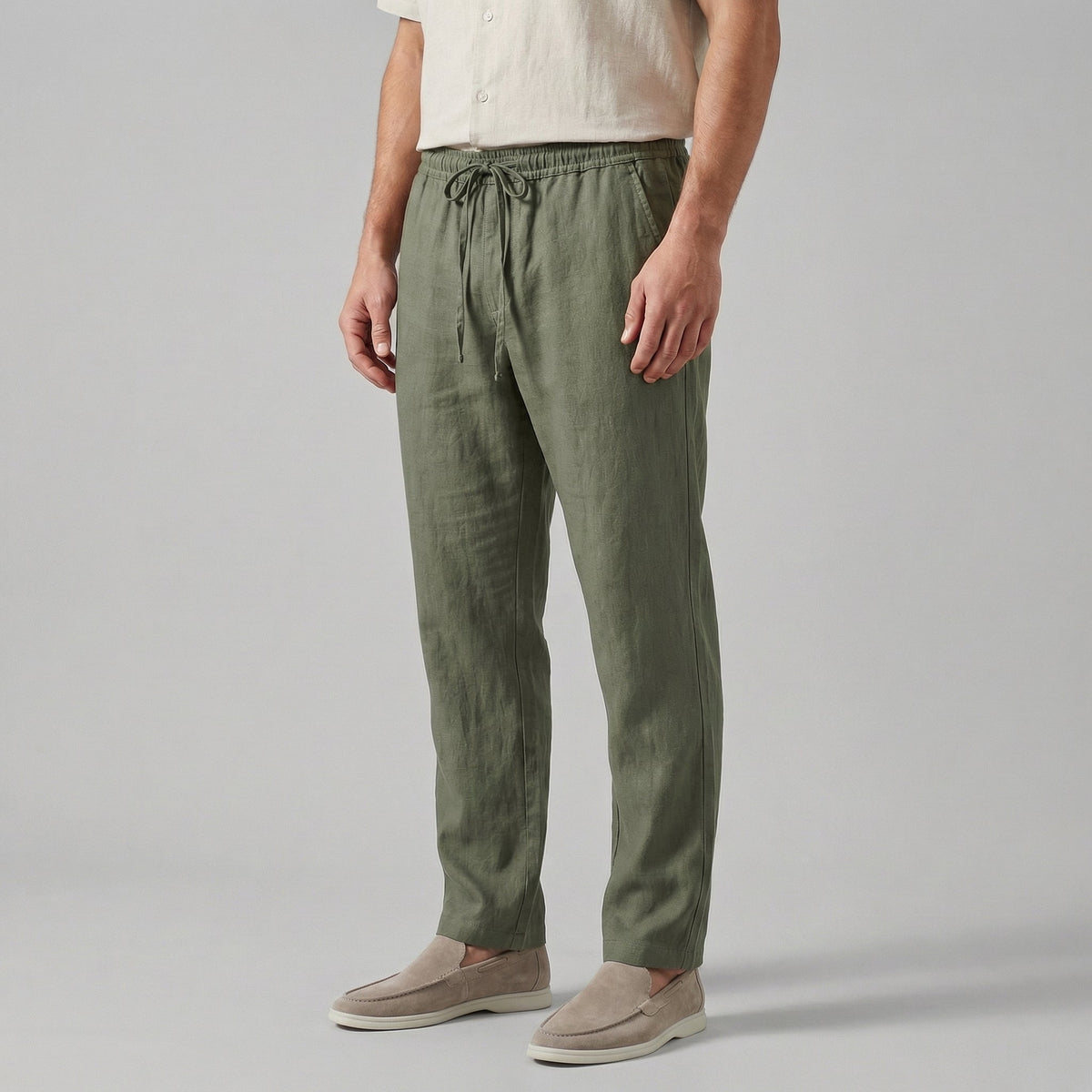 Andrés | Pantalón Casual de Lino para Hombre con Corte Amplio 4