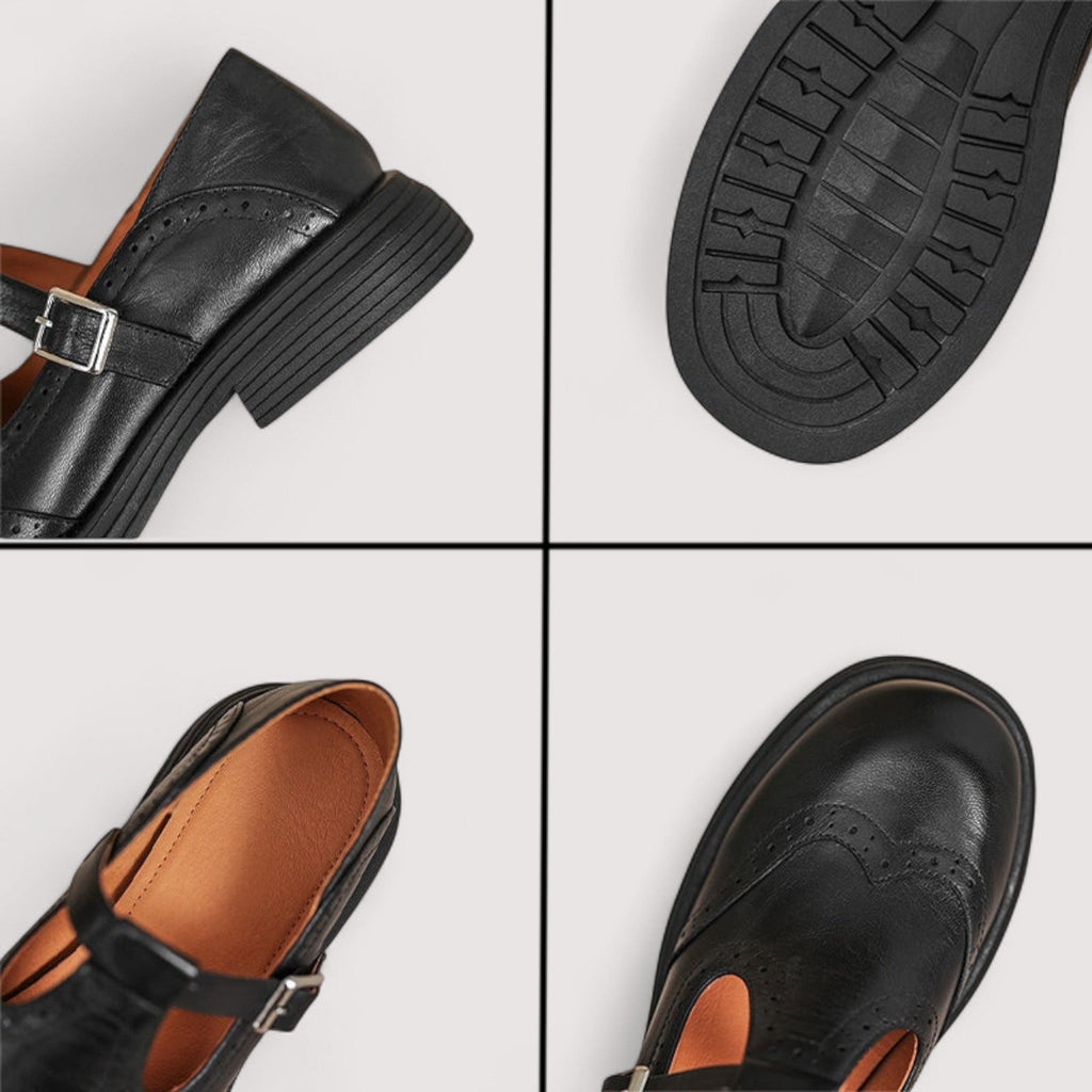 Camila | Zapatos Vintage de Piel con Tira para Mujer, Elegantes y Cómodos 2