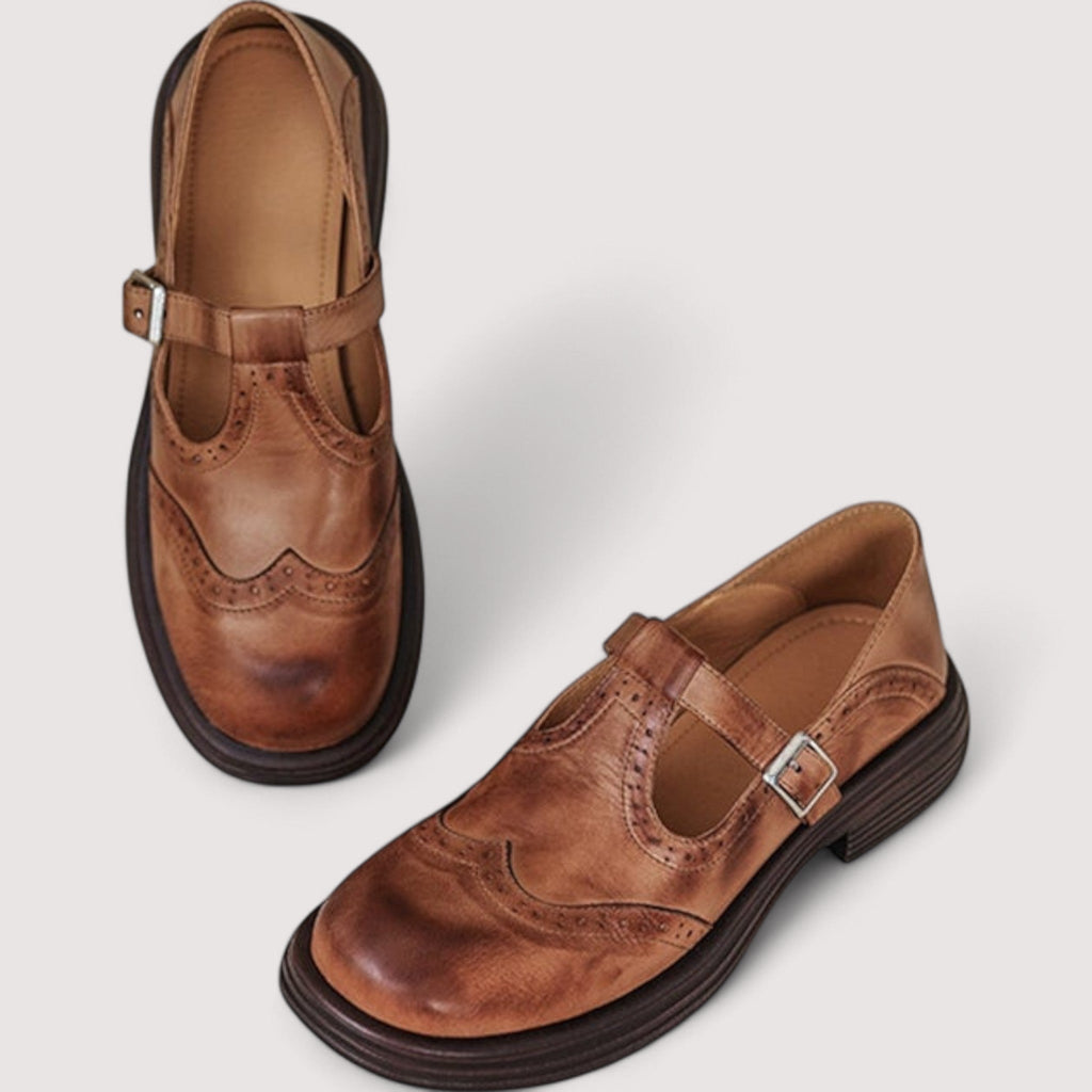 Camila | Zapatos Vintage de Piel con Tira para Mujer, Elegantes y Cómodos 4