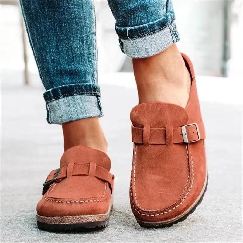 Clara | Zapatos Retro Sin Cordones de Ante para Mujer 3