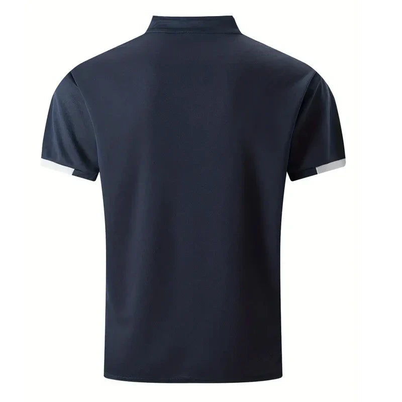 BRUNO – Polo elegante con cuello mao para hombre