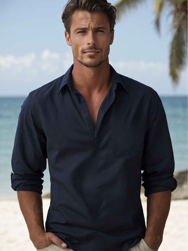 GABRIEL – Camisa de lino elegante y confortable para hombre
