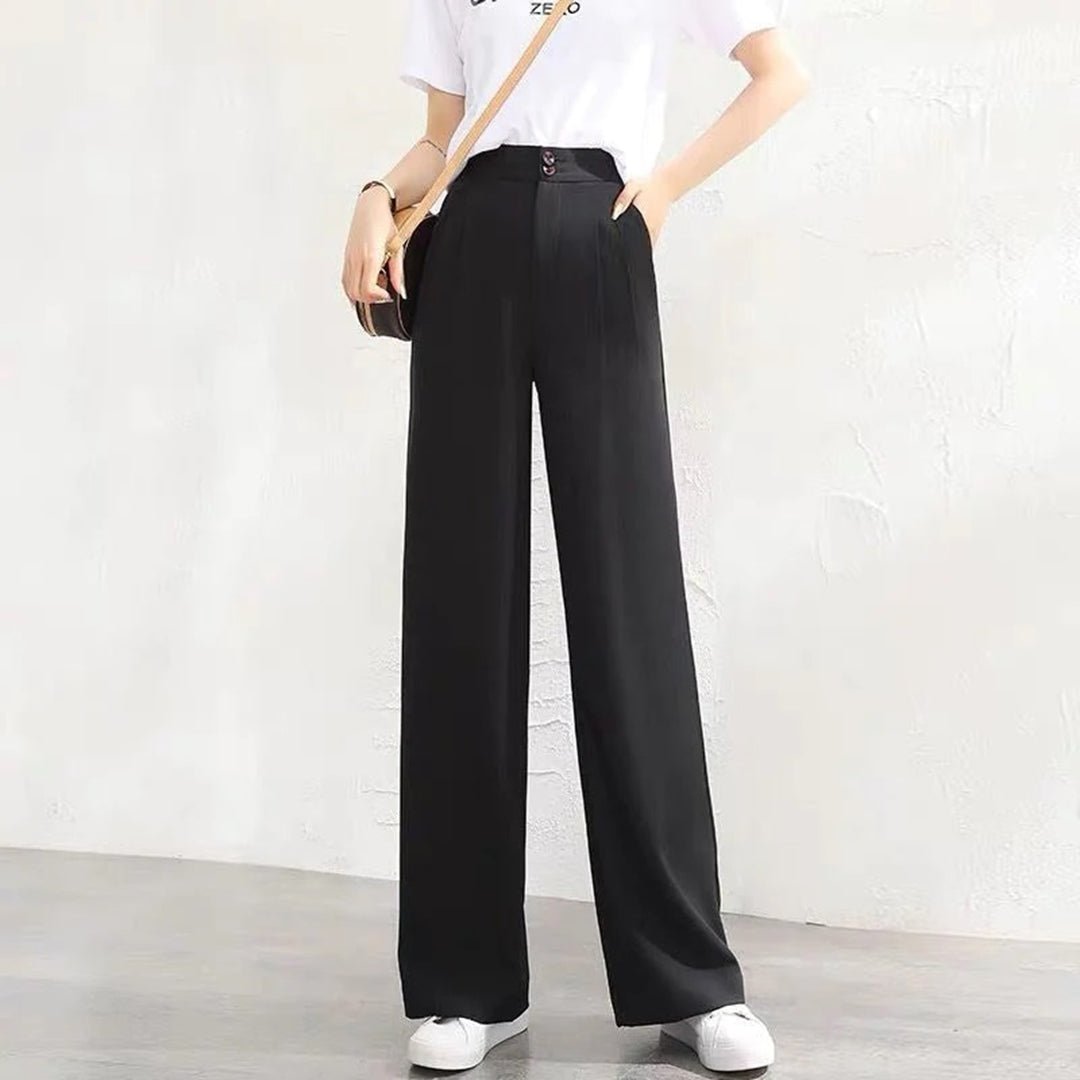 Isabella | Pantalones Anchos de Lino Talle Alto para Mujer 1