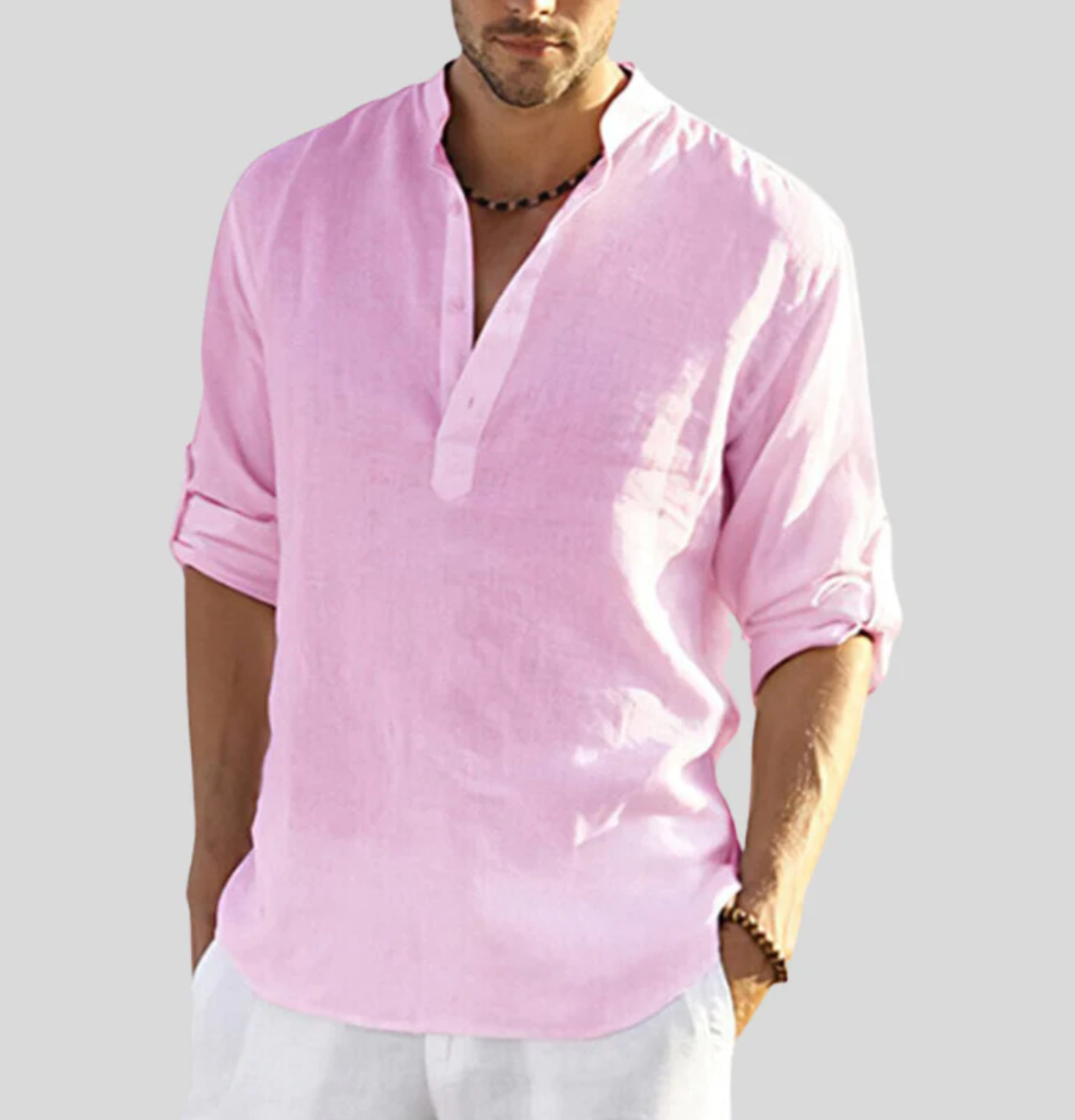 MATEO – Camisa de lino transpirable y elegante para hombre