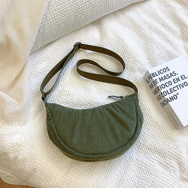 Lucía | Bolso Bandolera de Pana Ajustable para Mujer Elegante y Casual 5
