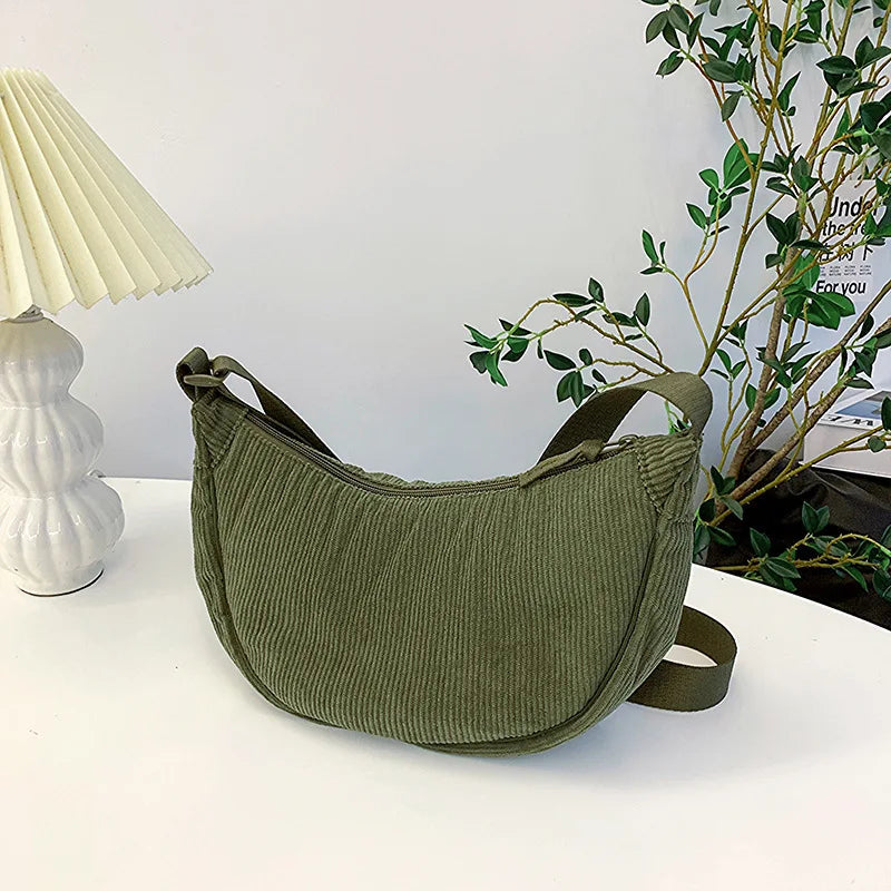 Lucía | Bolso Bandolera de Pana Ajustable para Mujer Elegante y Casual 6