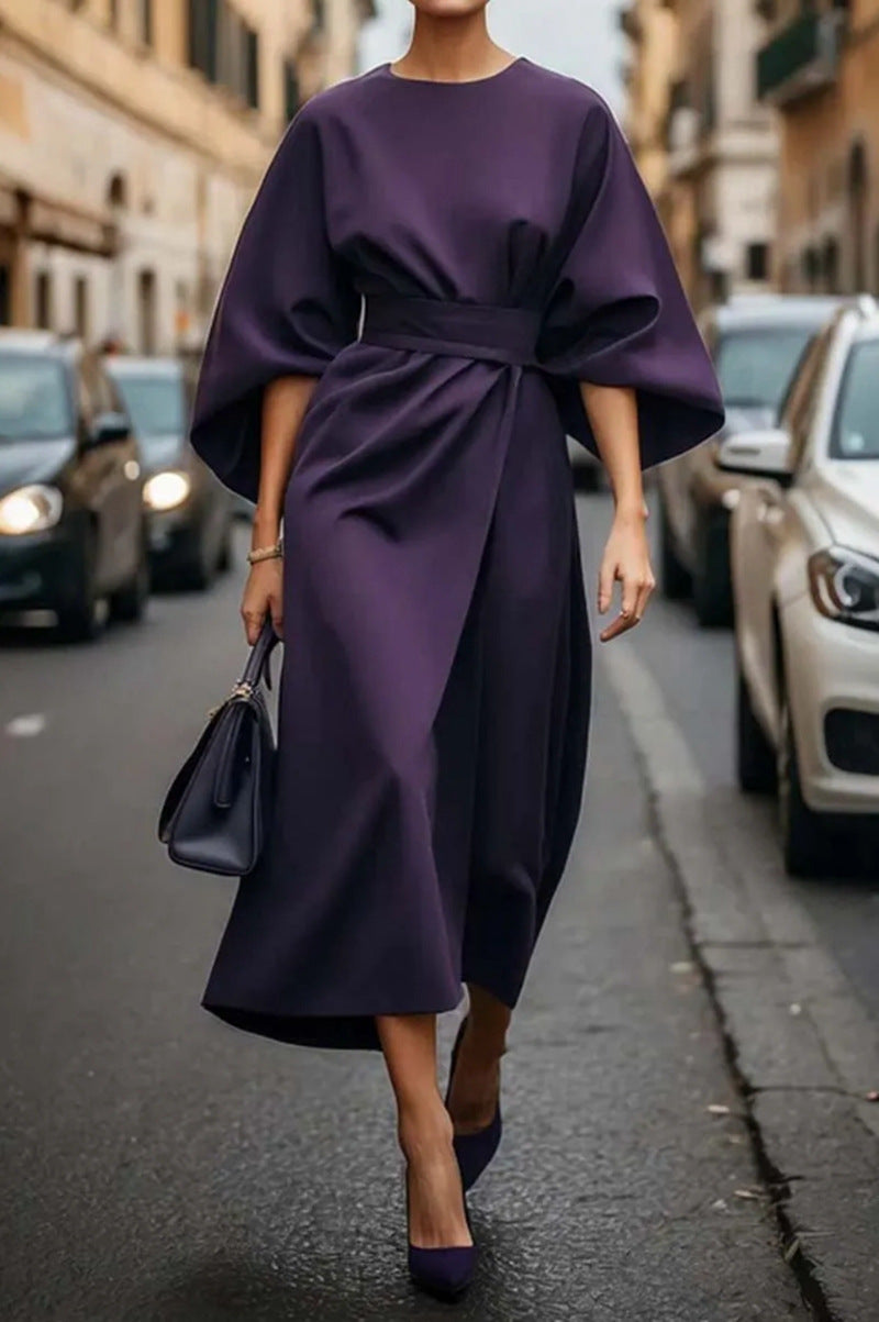 Lucía | Vestido Midi Elegante de Manga Ancha para Mujer 8