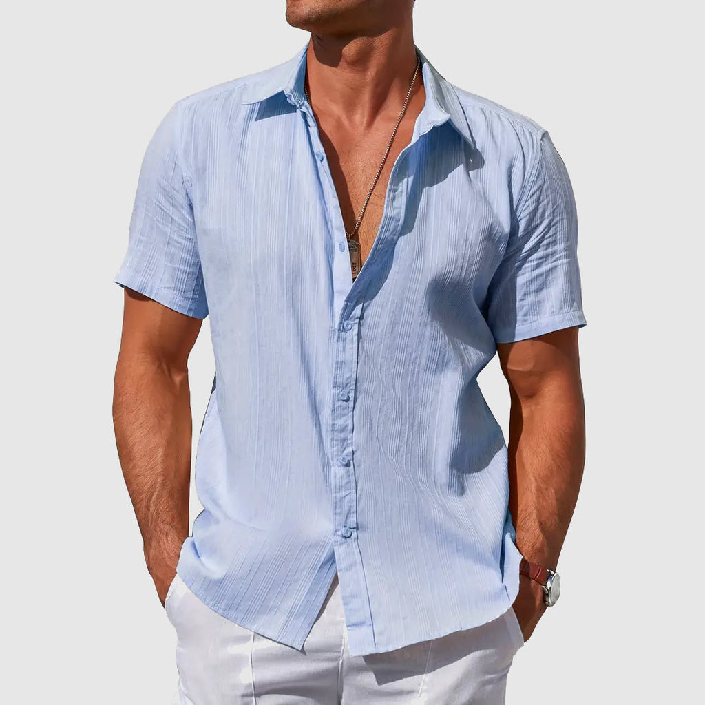 Sofía | Camisa de Lino de Manga Corta para Mujer 0