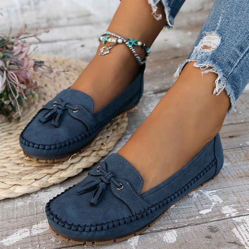 Sofía | Mocasines Clásicos de Mujer con Acento de Borla y Comodidad Optimal 0