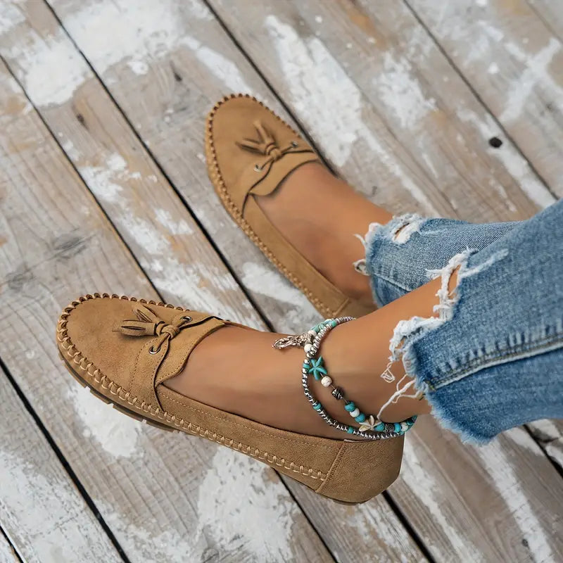 Sofía | Mocasines Clásicos de Mujer con Acento de Borla y Comodidad Optimal 8