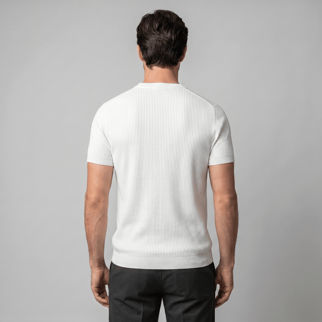 Andrés | Jersey de Punto para Hombre con Textura Vertical - Noa Lagos