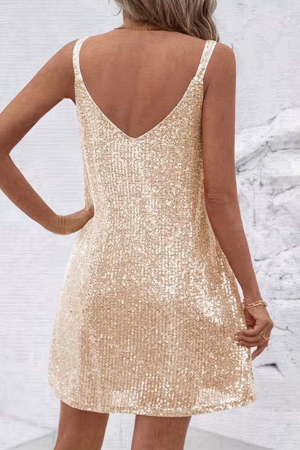 Clara | Vestido de Cóctel Sin Mangas con Lentejuelas para Mujer - Noa Lagos