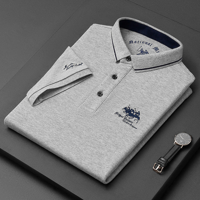 Polo de algodón transpirable para uso diario