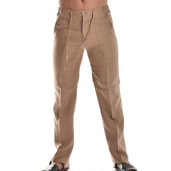 Ethan | Pantalones Ligeros Rectos con Pliegues Sutiles - Noa Lagos