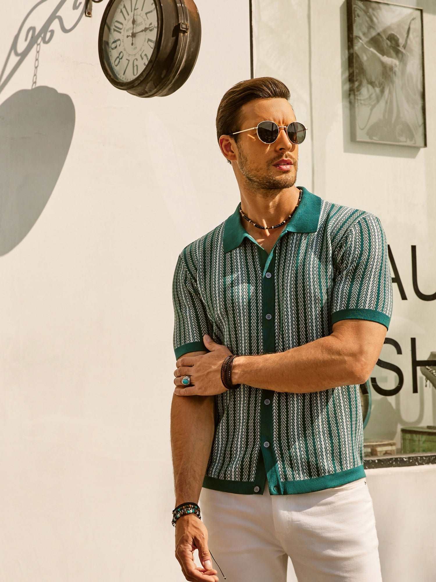 Fernando | Polo de Punto a Rayas para Hombre con Estilo Vintage - Noa Lagos