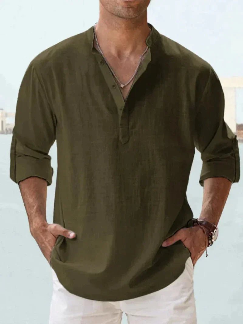 Gino | Camisa de Lino Elegante y Confortable para Hombre - Noa Lagos