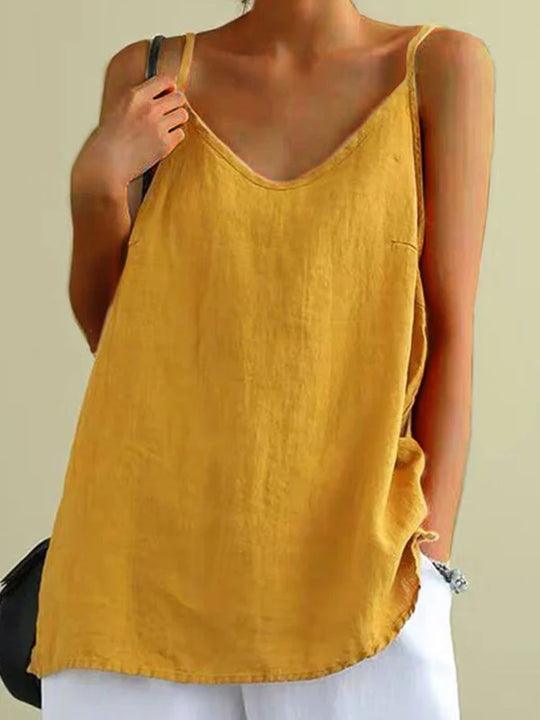 Isabella | Top de Lino Largo para Mujer - Noa Lagos
