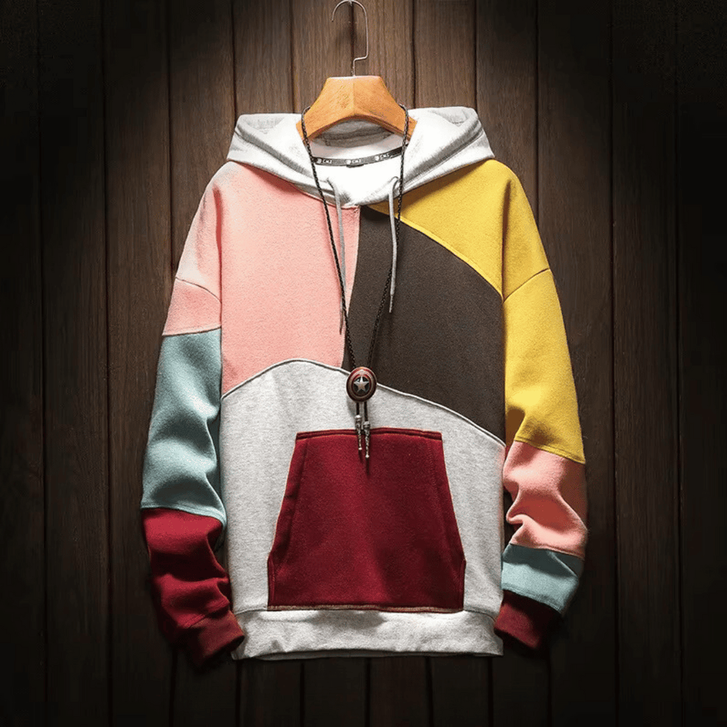 Sudadera Kodiak en color rosa mostrando puños y bajo elásticos