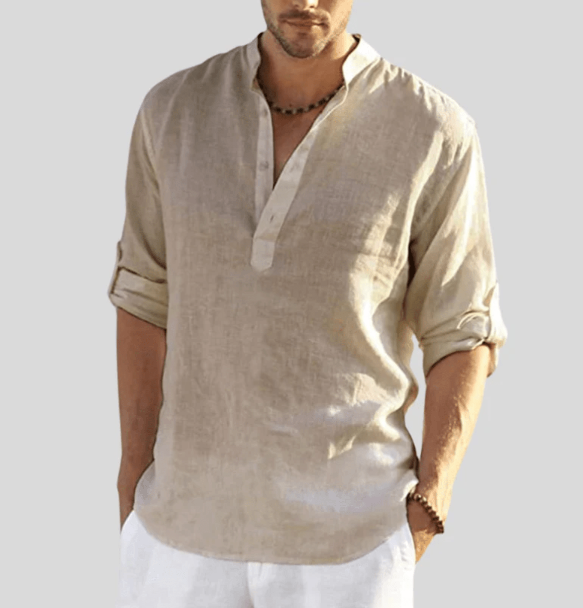 MATEO – Camisa de lino transpirable y elegante para hombre - Noa Lagos