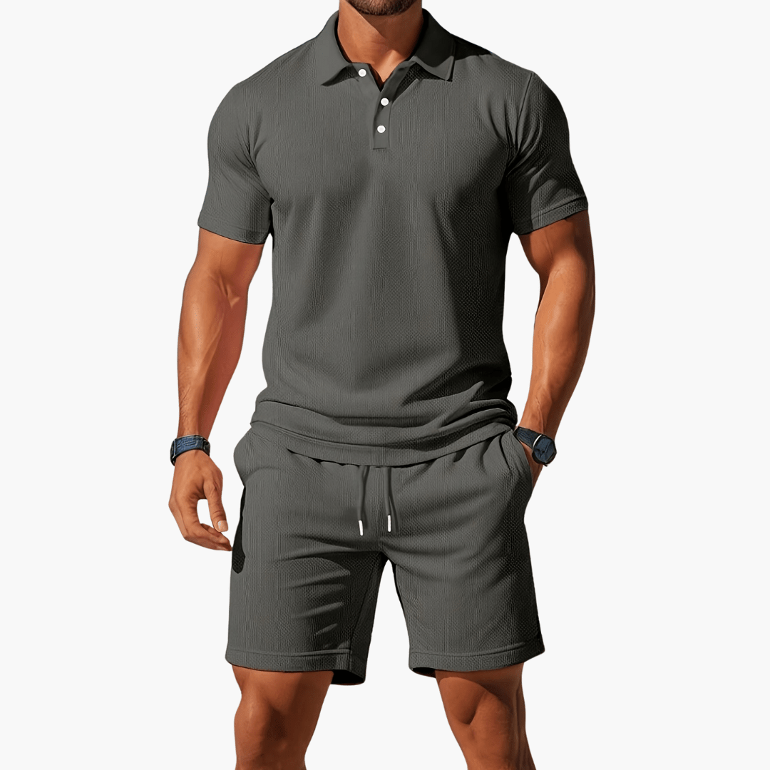 MATEO – Conjunto casual de polo y pantalón corto para hombre - Noa Lagos