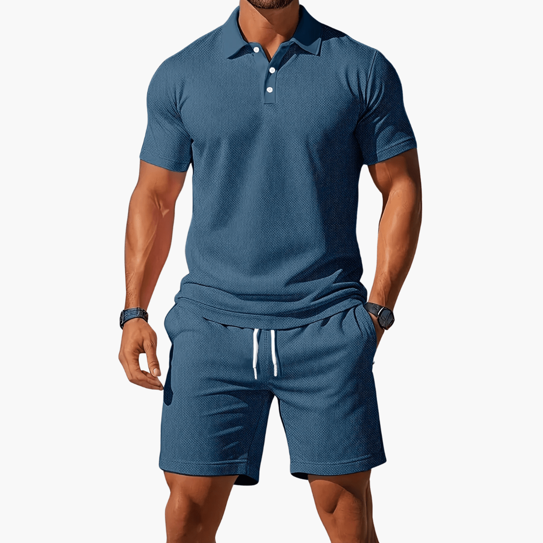 MATEO – Conjunto casual de polo y pantalón corto para hombre - Noa Lagos