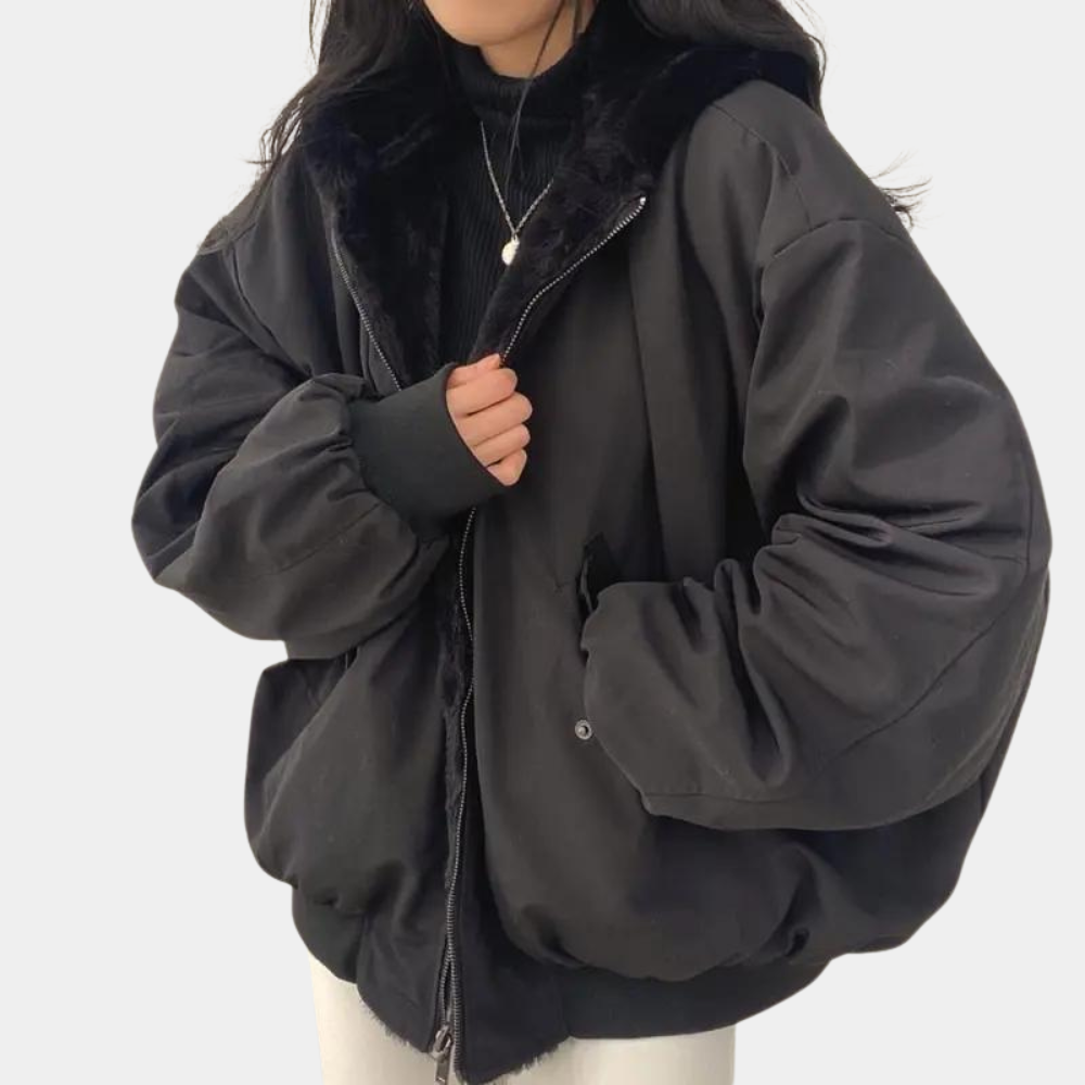 Bolsillos prácticos de la chaqueta de invierno para mujer