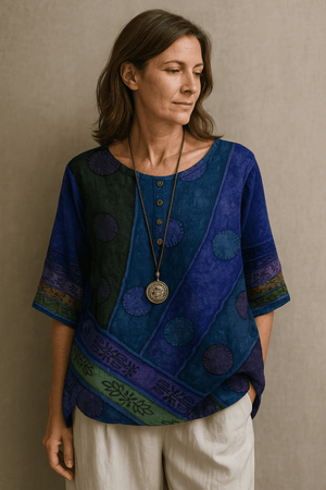 Sophie | Blusa Bohemia Retro Holgada para Mujer - Noa Lagos