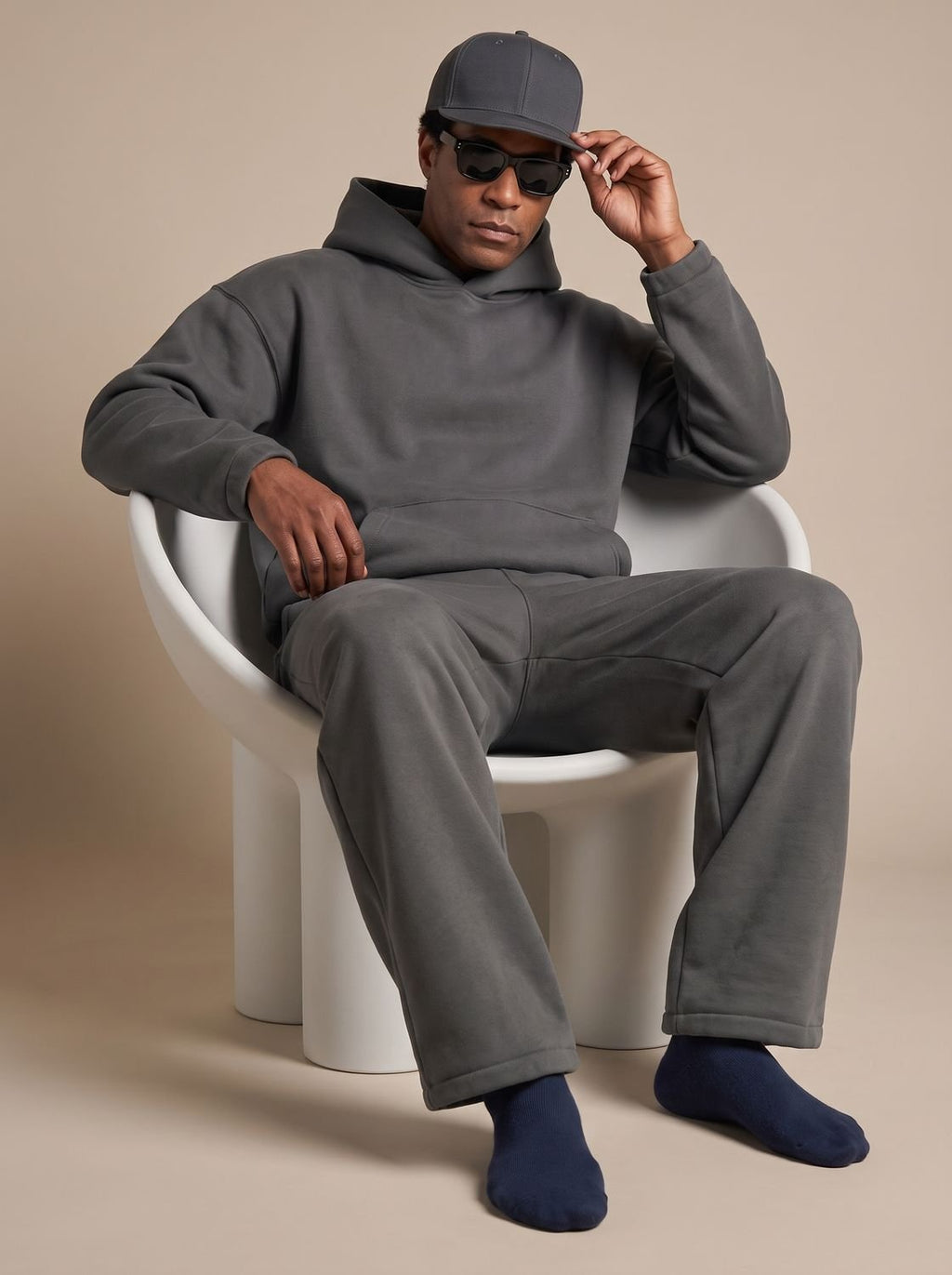 Conjunto chándal oversize combinado como outfit completo athleisure