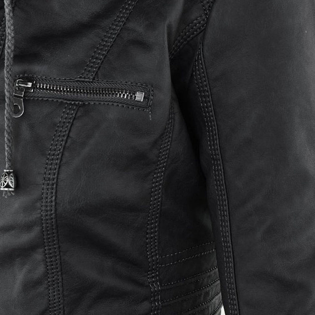 Chaqueta Nerea con capucha recogida, vista de detalle