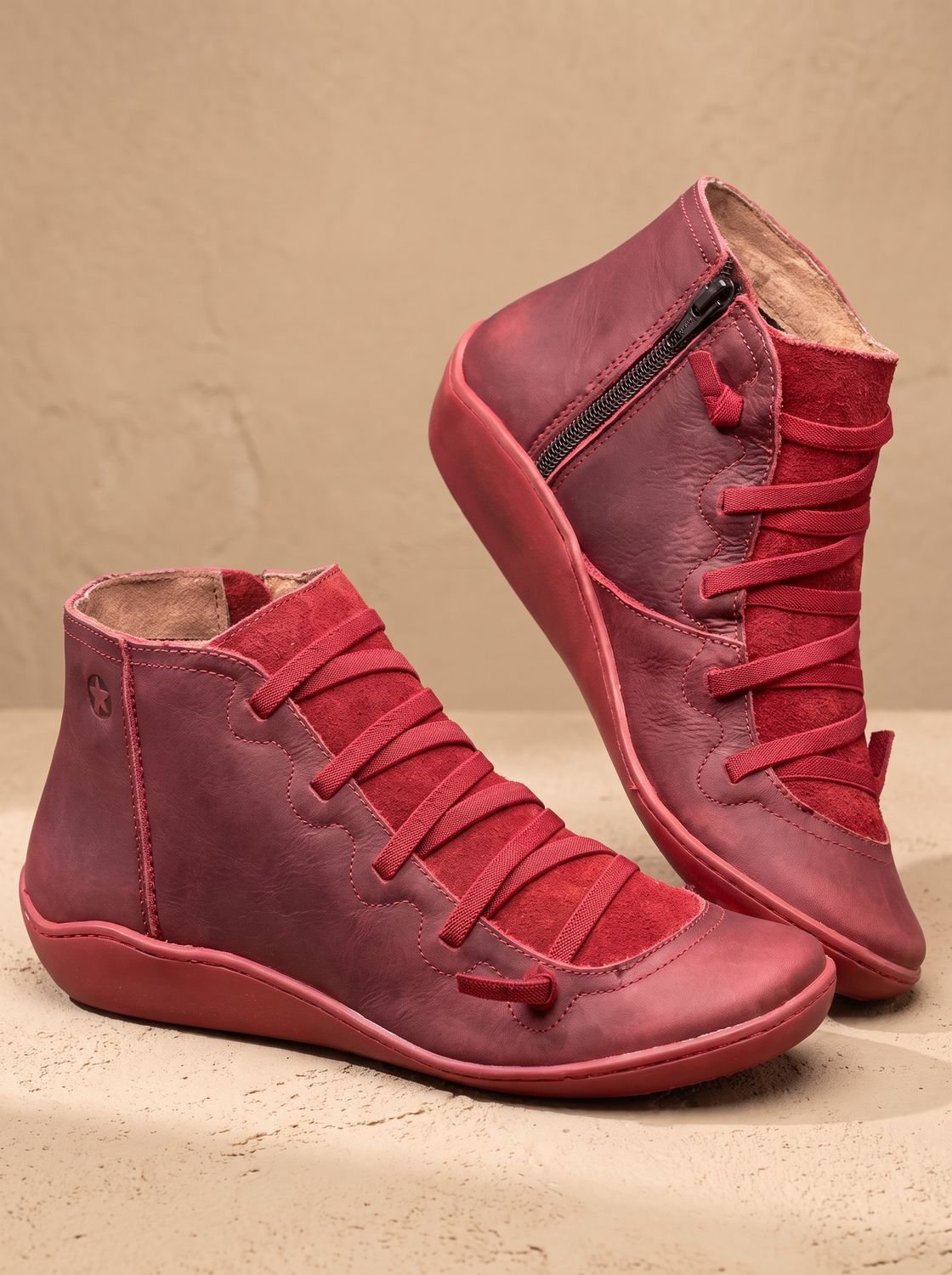 Botines ortopédicos WALVINA combinados con look casual de otoño